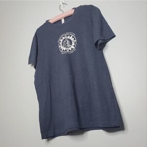 BELLA CANVAS L Heathered Blue T Shirt Mackinac Island Michigan